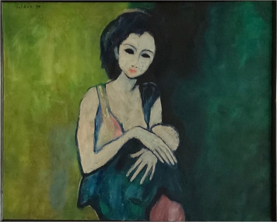 Schilderij van Jeihan, Ibu & Anak, 1999