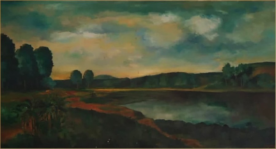 Schilderij van Jeihan, Pemandangan, 1963