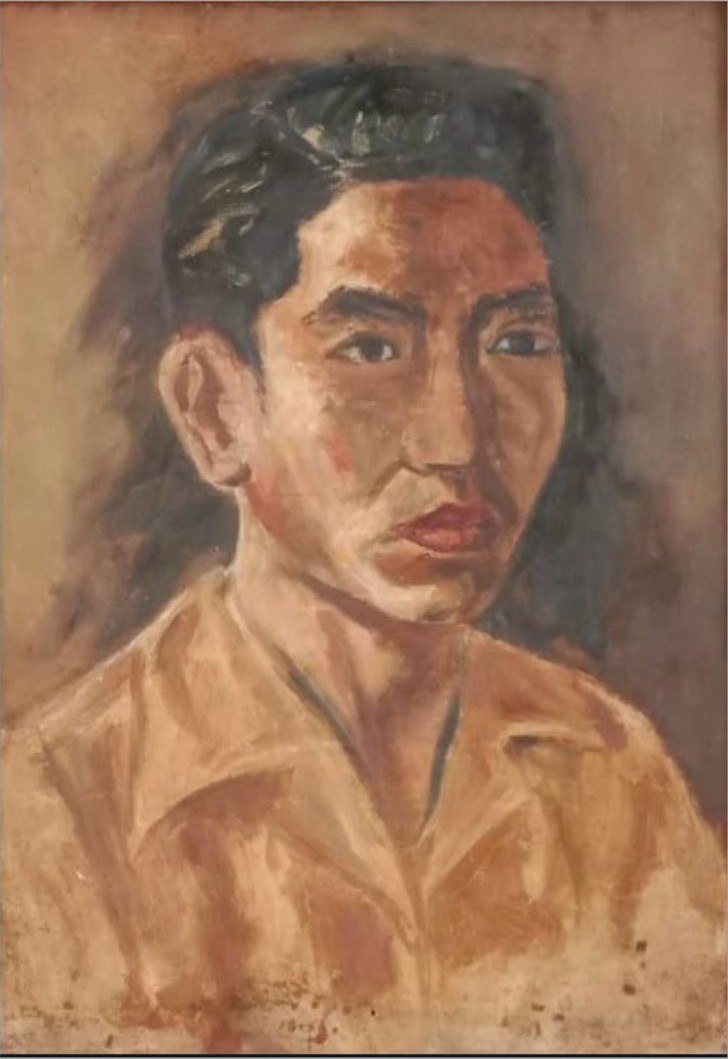 Schilderij van Jeihan, Potret Diri, 1953
