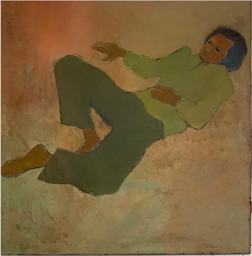 Schilderij van Jeihan, Sanento Yuliman, 1975 (gerestaureerd)