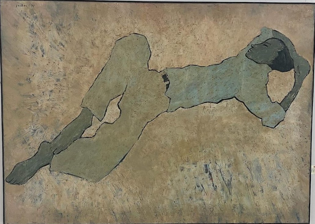 Schilderij van Jeihan, 1975