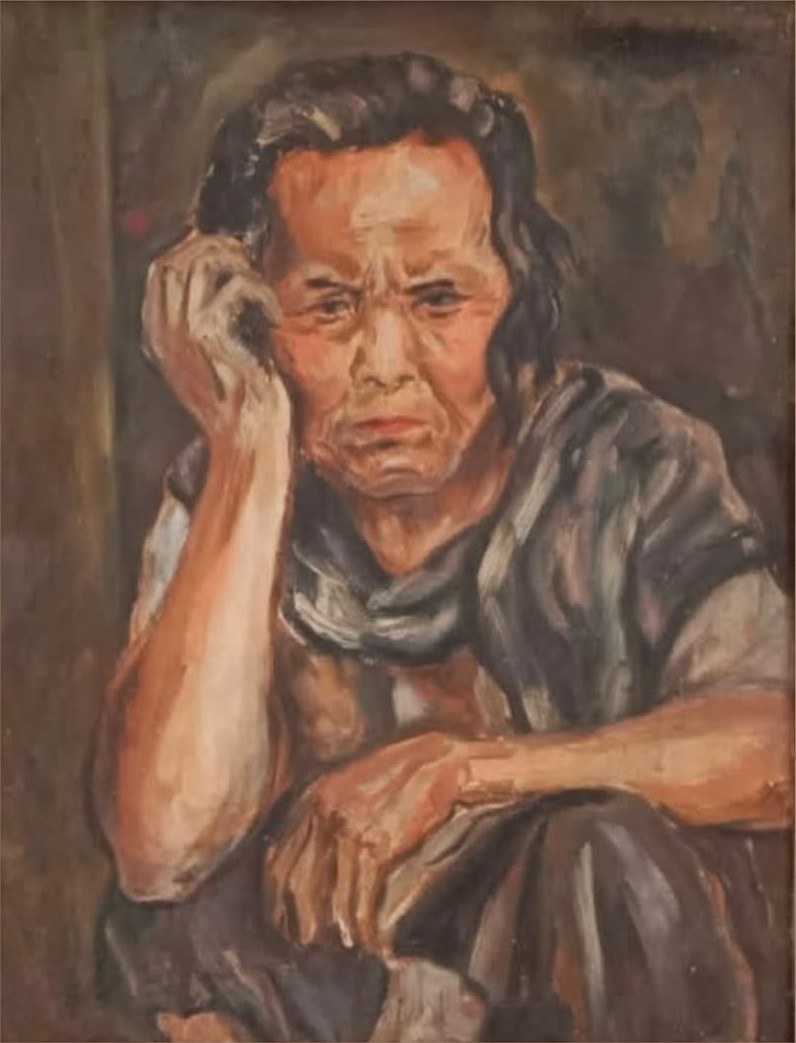 Schilderij van Jeihan, Wanita, 1953
